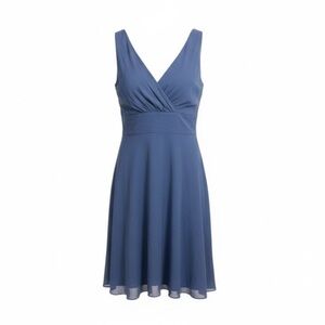 J.Crew Sophia 100% Silk Elegant Blue Sleeveless Dress